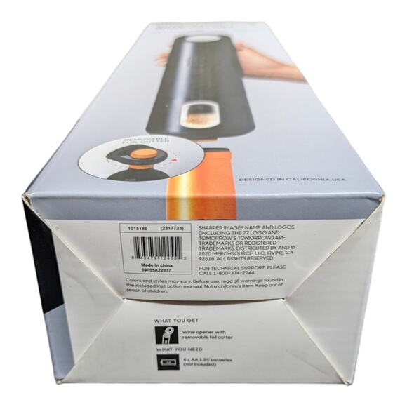 Sharper Image Automatic Universal Wine Bottle Opener, with Foil Cutter Brand New - Picture 5 of 5